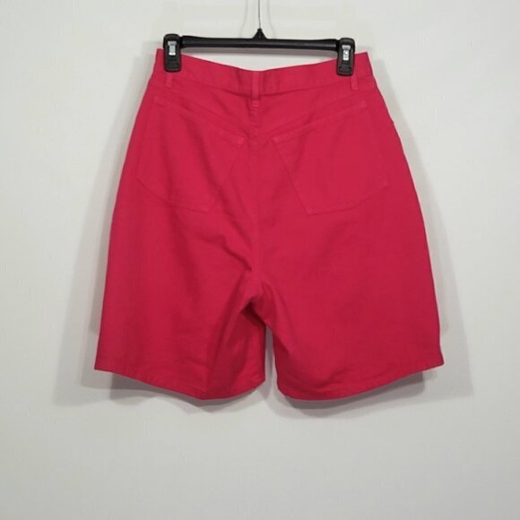 NWT Vintage Red Camel Hot Pink Denim Walking Bermuda Shorts Juniors Size 13 - Picture 3 of 5